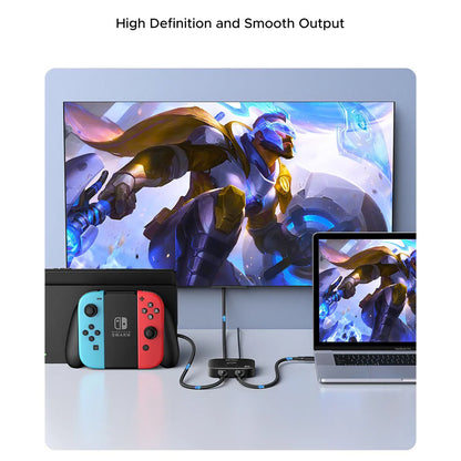 Stikalo za video HDMI UGREEN 65877, črno