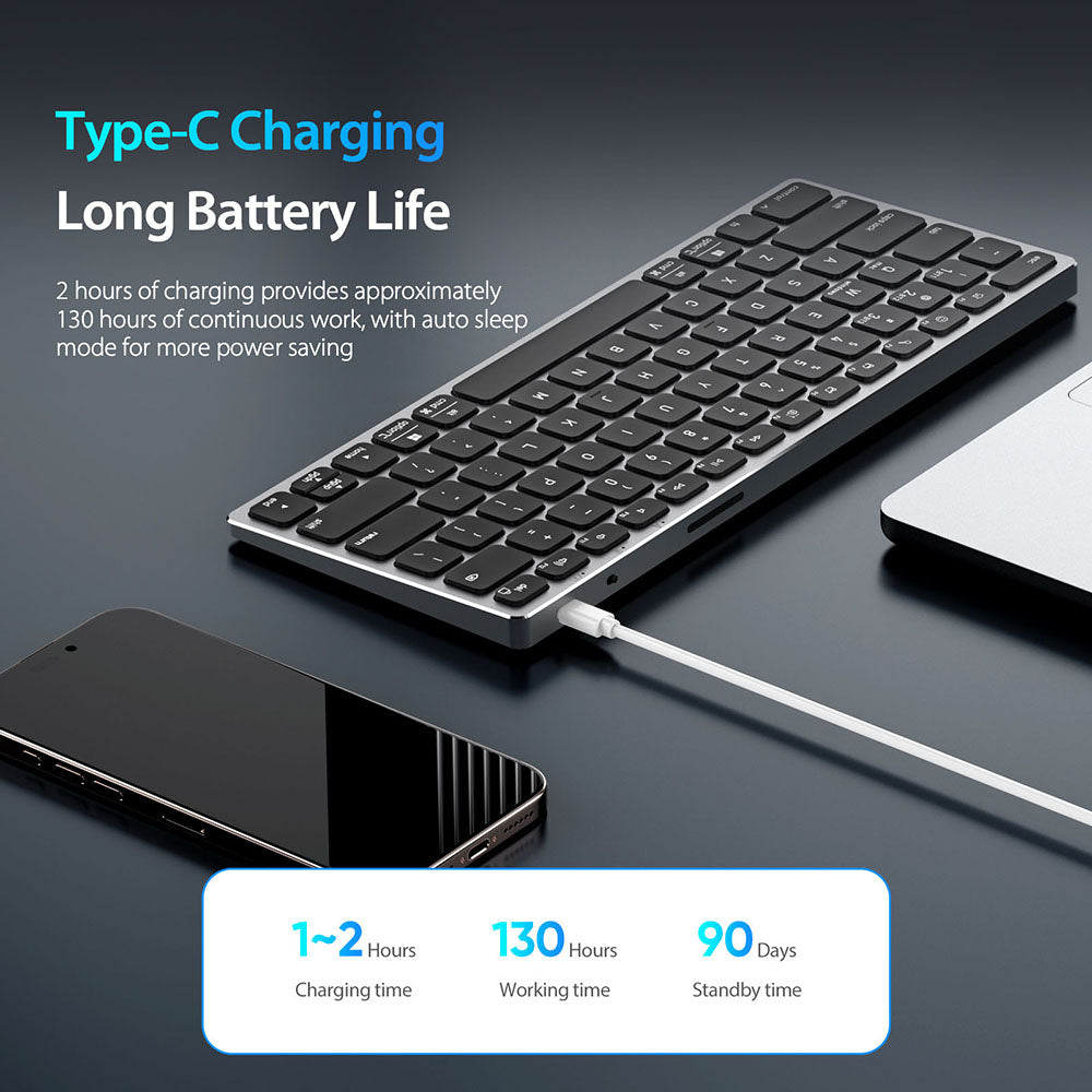 Bluetooth tipkovnica DUX DUCIS LK Mini, bela
