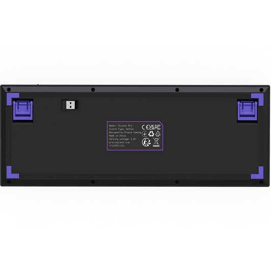 Brezžična igralna tipkovnica Proove Slicker Pro, RGB, BT / Wi-Fi / Žična, 1.8m, Črna WKSLPEN22416