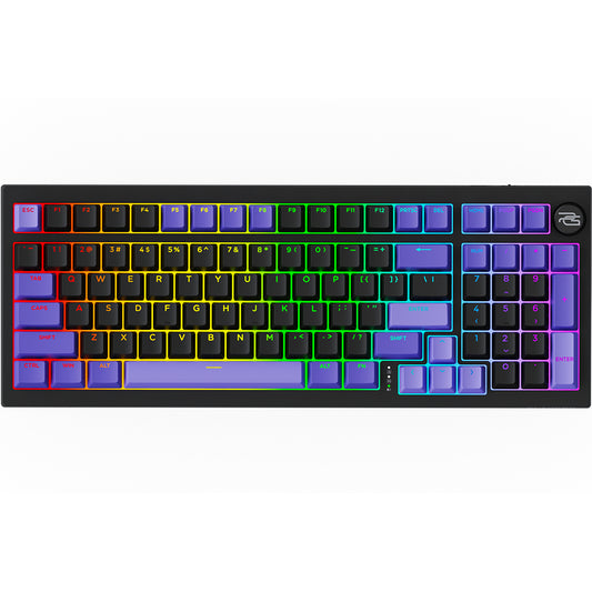 Brezžična igralna tipkovnica Proove Slicker Pro, RGB, BT / Wi-Fi / Žična, 1.8m, Črna WKSLPEN22416