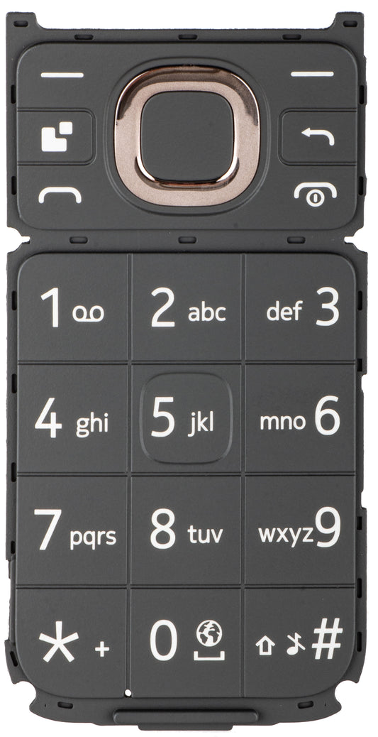 Latinska tipkovnica za HMD 2660 Flip, črna