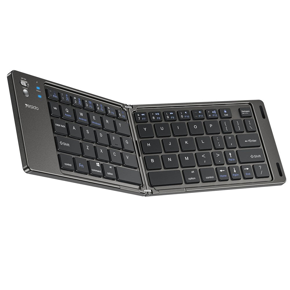 Zložljiva Bluetooth tipkovnica Yesido KB27, črna