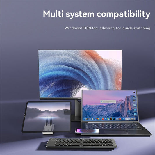 Zložljiva Bluetooth tipkovnica Yesido KB27, črna