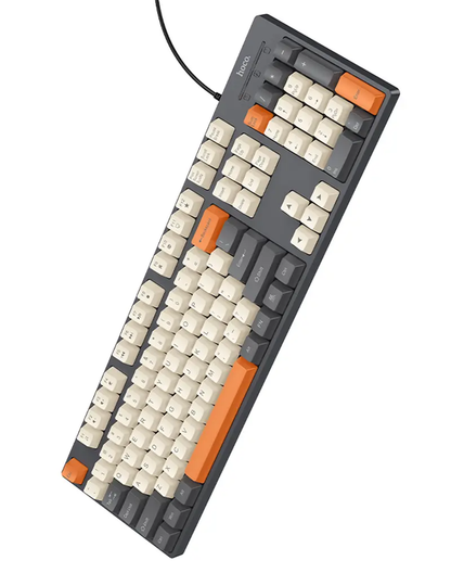 Žična USB tipkovnica HOCO GM61 Tri-Color, 1,45 m, siva