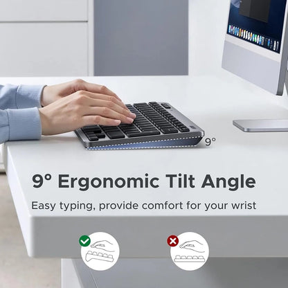 Brezžična tipkovnica UGREEN 75049, BT / Wi-Fi, Črna