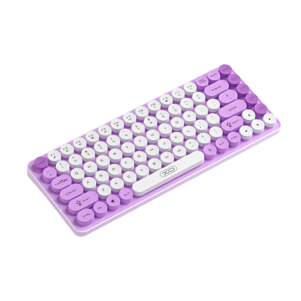 Brezžična tipkovnica XO Design KB-12, BT / Wi-Fi, Vijolična