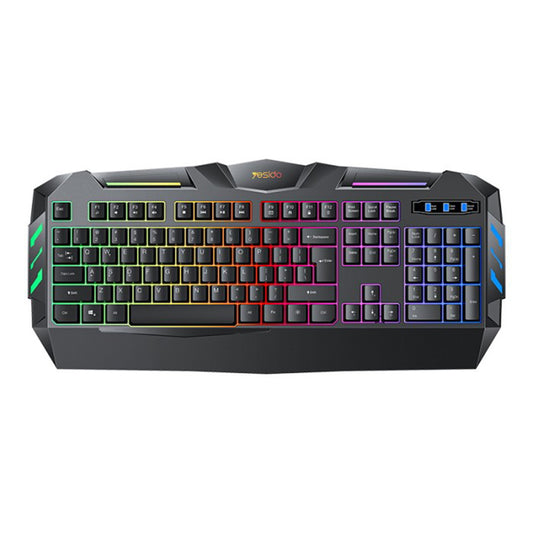 Yesido KB21 Wireless Keyboard, RGB, 1.5m, Black