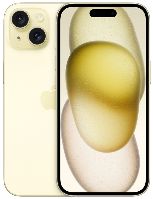 Mobilni telefon Apple iPhone 15, 128GB, rumena MTP23ZD/A