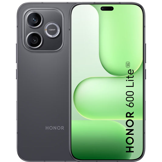 Honor 600 Lite 5G Dual SIM Mobile Phone, 256GB, 8GB, Black LNA-NX1