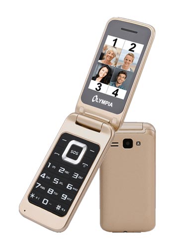 Olympia Luna Dual SIM Mobile Phone, Gold 2212
