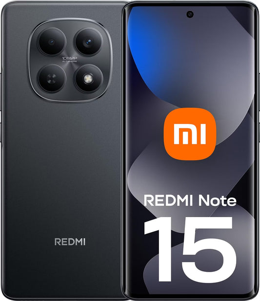 Mobilni telefon Xiaomi Redmi Note 15 4G, 128GB, 6GB, črn MZB0M8GEU