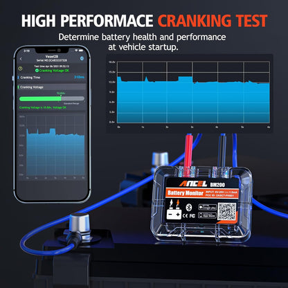 Bluetooth tester za spremljanje avtomobilske baterije Ancel BM200