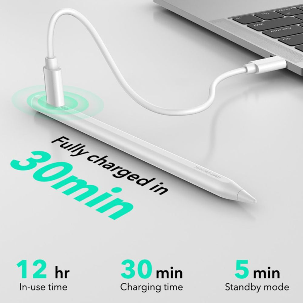 Touch Pen ESR Geo za Apple iPad, Aktivna različica, Bel