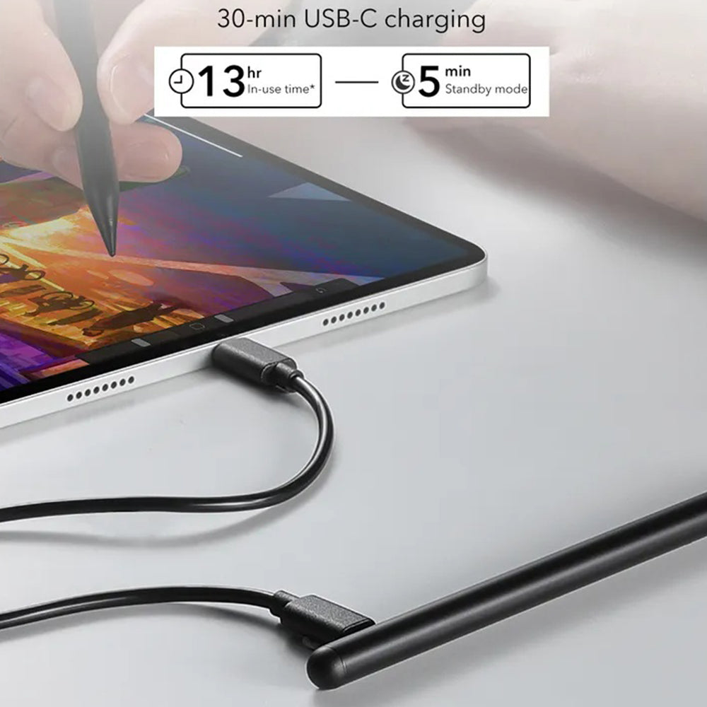 Touch Pen ESR za Apple iPad, Aktivna različica, Črna