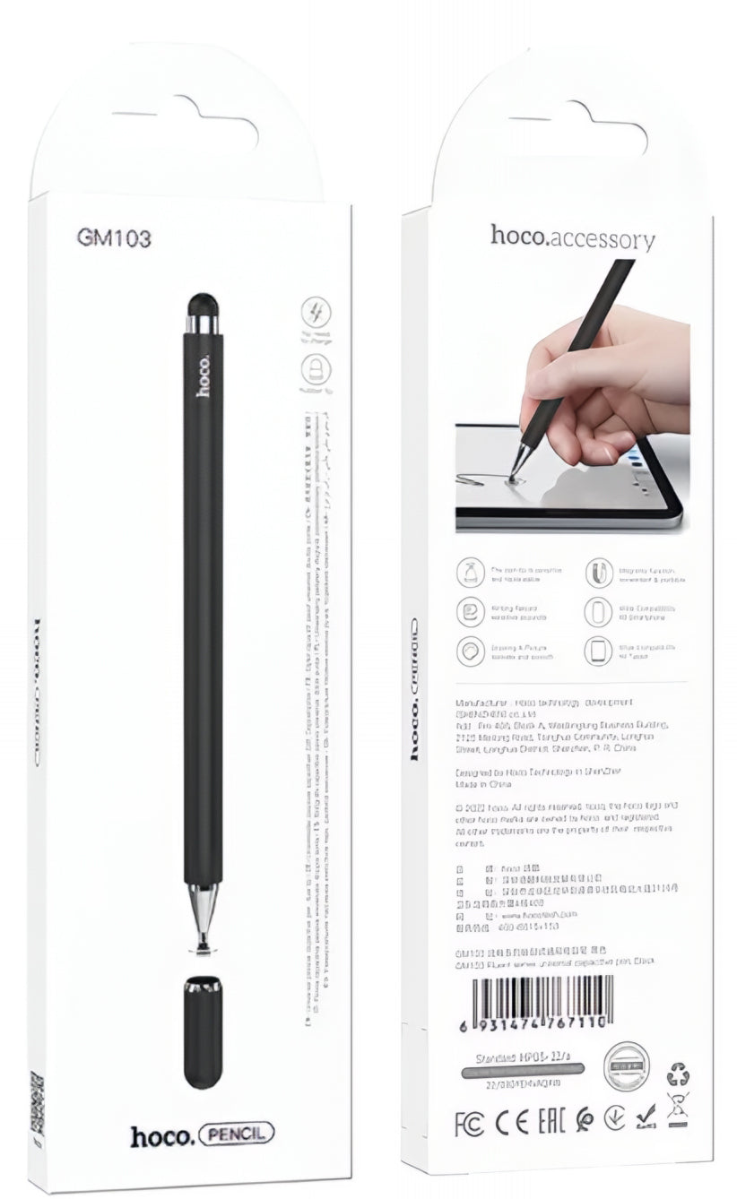 Touch Pen HOCO GM103 2in1, Črn