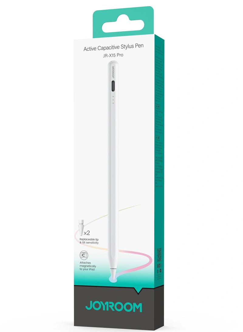Svinčnik Joyroom JR-X15 Pro za Apple iPad, Aktivna različica, Bela