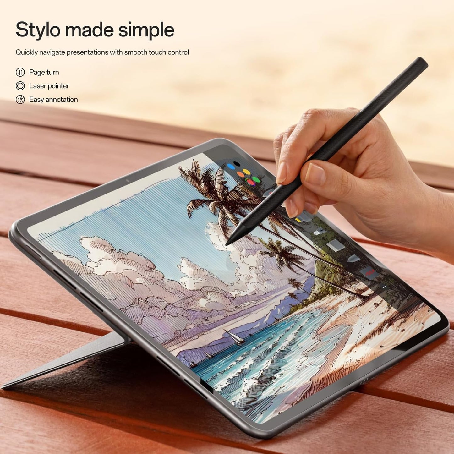 Touch Pen Stylo 2 za OnePlus Pad 3 / Pad 2 / Pad, Črn 5511100086