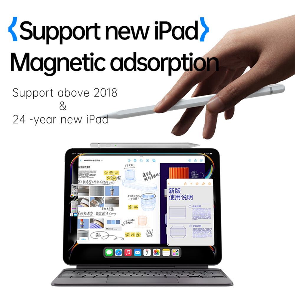 Touch Pen Techsuit AP01 Pro za Apple iPad, Aktivna različica, Bela