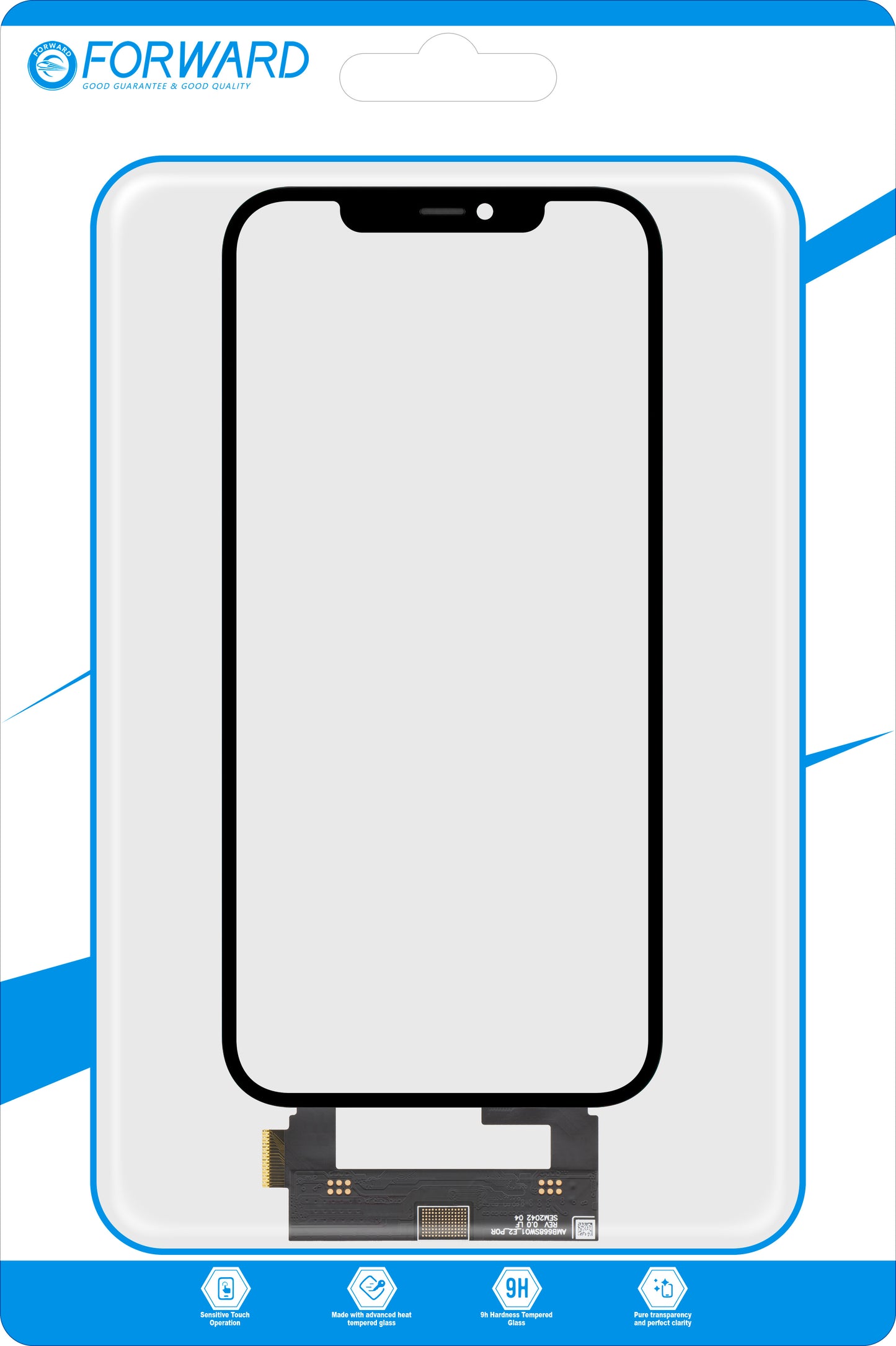 Touchscreen Forward Guard OCA za Apple iPhone 12 Pro Max, IC različica, črna