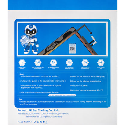 Touchscreen Forward Guard OCA za Apple iPad Air 11 (2024), Črno