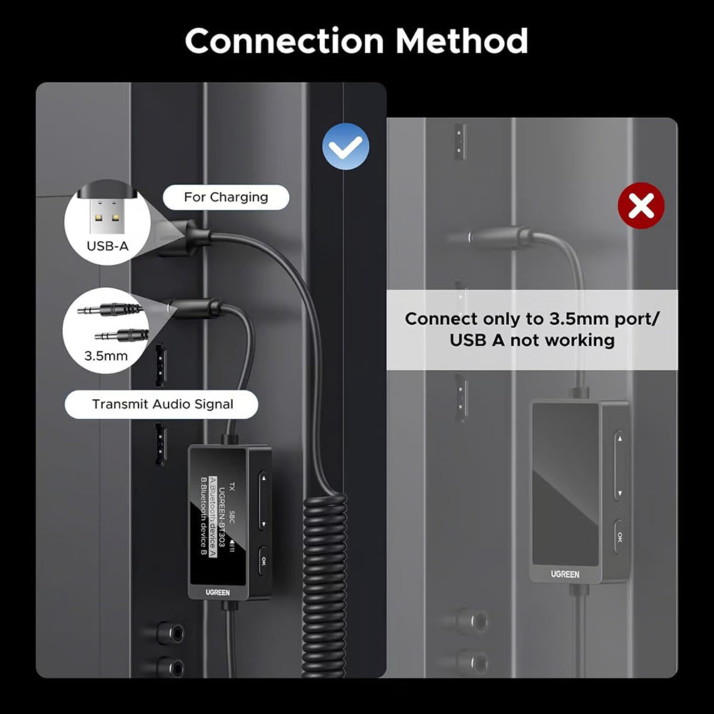 Prenosnik / Sprejemnik Bluetooth UGREEN BT303
