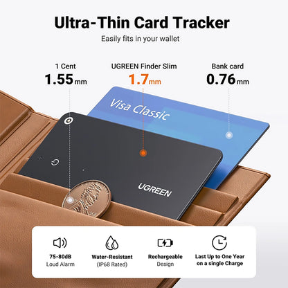 UGREEN SmartTag CM817 za iOS serijo, črna