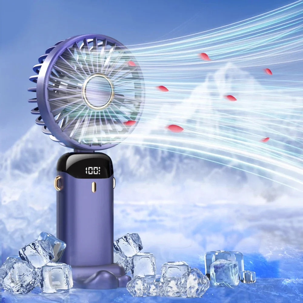 Prenosni ventilator Techsuit N15, vijoličen