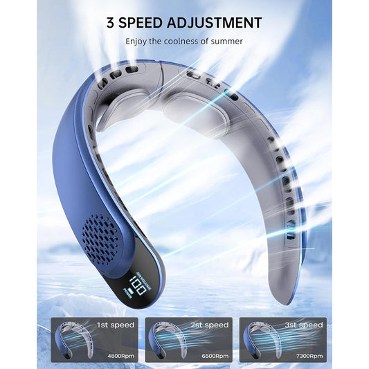 Prenosni ventilator Techsuit S8, modra