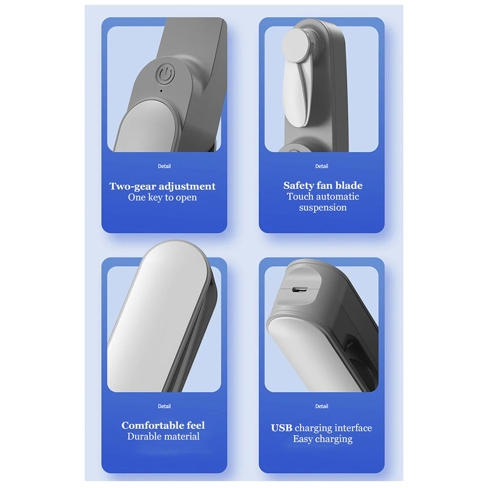 Prenosni ventilator Techsuit TF1, roza