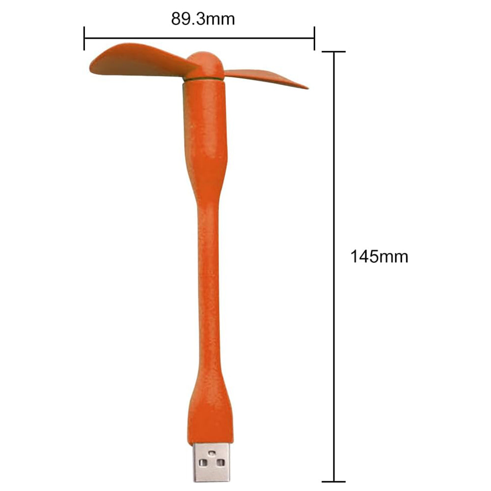 USB ventilator Techsuit TUF1, oranžen
