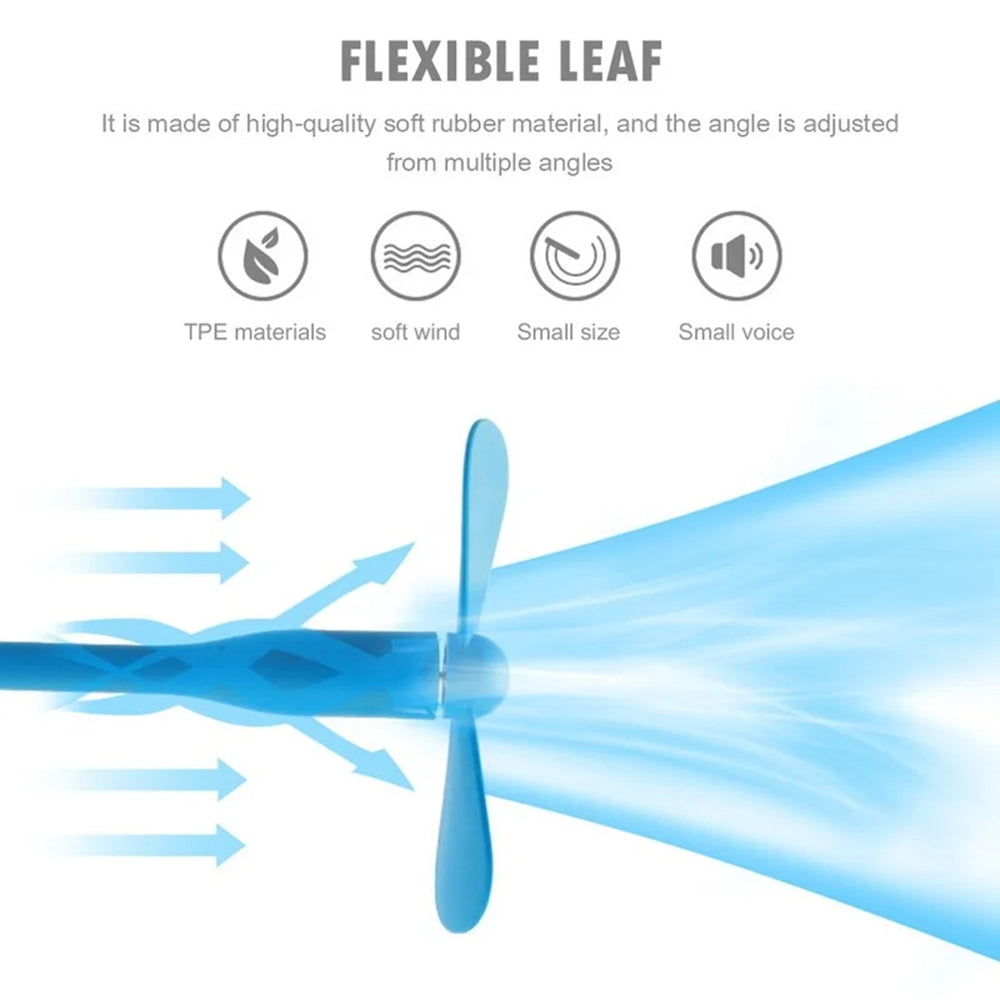 USB ventilator Techsuit TUF1, roza