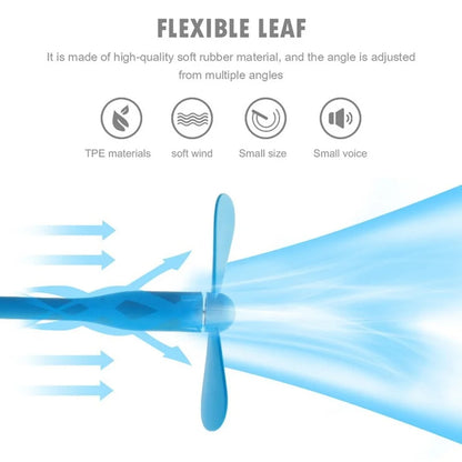 USB ventilator Techsuit TUF1, roza
