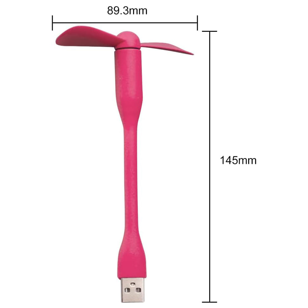 USB ventilator Techsuit TUF1, roza