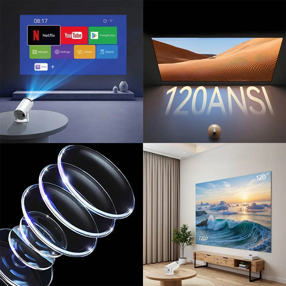 Videoprojektor Yesido TV14, 720P, 120ANSI, Bel